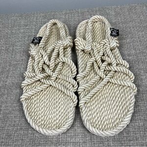 Nomadic State of Mind Kyma Camel Strappy Vegan Rope Slip On Sandals Women’s 9/10